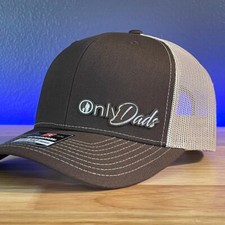 Only Dads Funny Leather Patch Hat Brown/Khaki picture