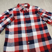 Duluth Jacket Women Small Flapjack Flannel Shacket Quilt Lined Heavy Cotton picture