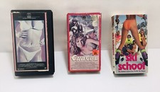 1984 HARDBODIES, CAVE GIRL & SKI SCHOOL VHS TAPES BABES BIKINIS RATED R RARE LOT picture