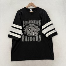 Vintage Los Angeles Raiders Shirt Mens XL Black NFL Football Logo 7 Made In USA picture
