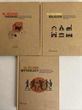 30-Second Series Book Lot 3 – Science Mythology Religion Quick Learning Set HC picture