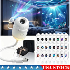 Hd Smart Dynamic 5d Holographic Night Light Projector, 2 In 1 Galaxy Night Light picture