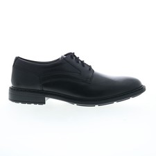Rockport Tanner Plain Toe Mens Black Oxfords & Lace Ups Plain Toe Shoes 10 picture