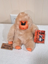 Vintage 1970's Russ Berrie - Gonga - Thumb Sucking Gorilla Plush Toy picture