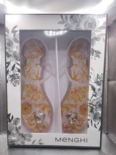 Menghi Sandals with- Size 38 Avorio NEW  picture