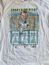 Larry Bird Night Boston Celtics Feb 4 1993 Caricature T Shirt Size XL Vtg NBA picture