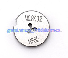 1PC M0.8x0.2 HSS-Co Round Die Solid Circular Screwing Die Metric Fine Thread picture