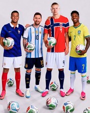 8x10 Photo Lionel MESSI, Kylian MBappe, Erling Haaland Vini FIFA  2026 World Cup picture