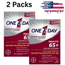 2 Packs - One A Day Proactive 65+ Multivitamin Tablets for Men and Women, 150ct picture