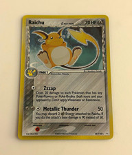 Raichu Delta Species 15/110 EX Holon Phantoms Holo Rare 70 HP EN picture