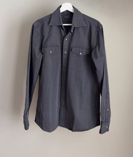 Proper Cloth Albiate black denim shirt Brycelands Rubato Natalino Drakes M picture