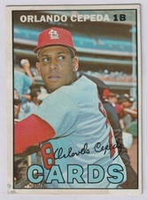 1967 Orlando Cepeda Topps #20 St. Louis Cardinals picture