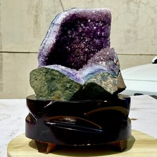 22.4LB  Natural Amethyst geode quartz cluster crystal specimen energy healing. picture