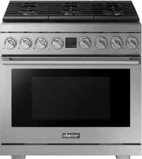 Dacor DOP36P86DLS 36 Inch Dual Fuel Smart Steam Range in Silver Stainless Steel picture
