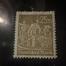 Germany Deutsches Reich Agriculture 25 Pfennig MNH Uncancelled Brown picture