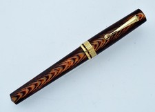 ARMANDO SIMONI CLUB ASC BOLOGNA MEDIO ARCO BROWN CELLULOID SPINA FOUNTAIN PEN F picture