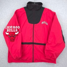 Vintage Chicago Bulls Jacket Mens Large 90s Unique Sports Generation Windbreaker picture