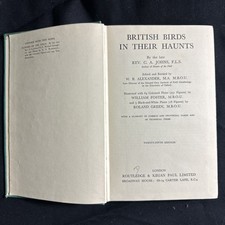 Vintage 1948 British Birds in Their Haunts Rev C A Johns HB 25th Ed Educational picture