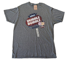 Tee Luv AMERICA'S ORIGINAL DUBBLE BUBBLE Men's T-Shirt Size XL Gray Classic NWT picture