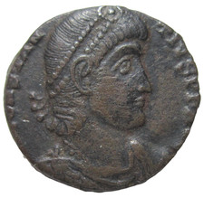 CONSTANTIUS II 337-361 AD. AE CENTENIONALIS. SOLDIER SPEARING FALLEN HORSEMAN. picture