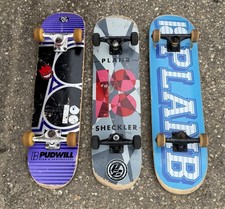 Lot Of 3 Plan B Skateboard 8” Complete Sheckler Pudwill picture