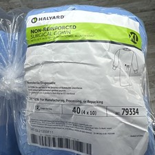 Halyard Surgical Gown Non-Reinforced With Towel Size: X-LARGE 79334 *40-Pieces* picture