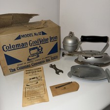 Vintage Coleman Model 12 Instant-Lite liquid fuel iron (b13) picture