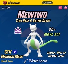 MEWTWO The Unrivaled • Mightiest Mark ✨ Custom OT ⭐ Pokemon Scarlet and Violet picture