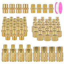45pcs，Air Hose Fittings，Quick Connect Hose Fittings，Npt 1/4