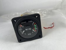 Bell Helicopter Indicator Fuel Press Loadmeter Overhauled 206-075-676-117 Gauge picture