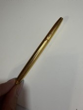 Vintage Parker 75 Grain d’Orge Gold-Plated Fountain Pen 18K Nib France picture