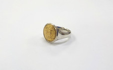 David Yurman Petrvs Lion Ring sterling silver and 18k yellow gold picture