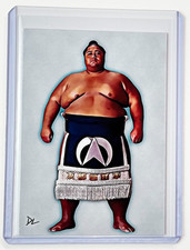 Konishiki Limited Edition Artist Signed “SUMO Legend” Trading Card 6/10 picture