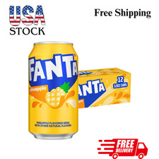Fanta Pineapple Soda Pop Fridge Pack, 12 fl oz, 12 Pack Cans ****** picture
