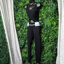 Lululemon Athletica Leggings  Size 6 Black High Rise Yoga Pants Athletic 3090 picture