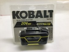 KOBALT #0437531 20V MAX LITHIUM-ION 4.0Ah up to 3X RUN BATTERY  picture