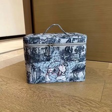 NEW Dior Beauty Around the World Large Vanity Case with Mirror Blue Makeup bag picture