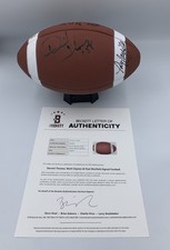 Derrick Thomas Signed Football Beckett COA LOA Kansas City Chiefs picture