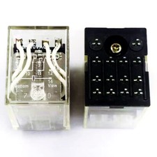 2Pcs MY4-02 100-110VAC Power Relay 14Pins picture