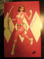 Boom Studios SDCC 2025 Exclusive Power Rangers Pink HC Book & Slip Case SIGNED picture