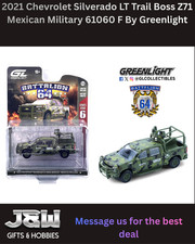 Greenlight 2021 Chevy Silverado LT Trail Boss Z71 Mexican Military 61060 F 1/64 picture