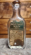 🔥 Antique ROYAL MFG. CO. Swee Spirit Nitre Medicine Bottle Paper Label- Empty picture