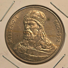 1979 Poland 50 Złotych Mieszko I Copper-Nickel Coin BN Y#100 picture