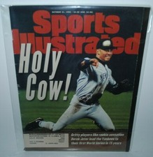 1996 Sports Illustrated, Derek Jeter, N.Y. Yankees, on cover, with ML, 10/21/96 picture