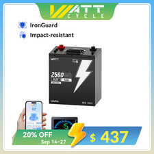 Wattcycle 48V 50Ah 2560Wh GC2 Lithium LiFePO4 Battery APP Golf Cart Metal Case picture