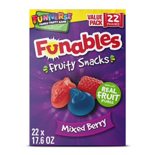 Funables Fruity Snacks, Mixed Berry Flavored Snacks, 0.8 oz 22 ct picture