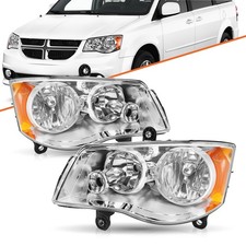 For 2008-2016 Chrysler Town&Country 2011-2020 Dodge Grand Caravan 2Pcs Headlight picture