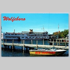 Postcard M.V. Mount Washington at Dockside Wolfeboro New Hampshire picture