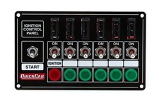 QuickCar 50-7164 Extreme Fused & Lit Single Ignition 7 Switch Panel picture