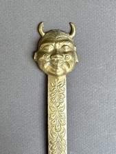 Vintage Brass Letter Opener, Whimsical Devil, Mythical, Unusual, Victorian  picture